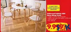 BEBEKONFOR WELTWOOD KELEBEK MDF MASA AHŞAP AYAK fiyat ve kampanya bilgisi